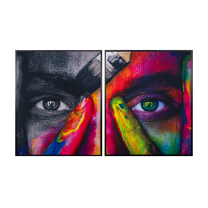 Color Eyes Diptych Wall Art