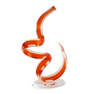 Orange Acrylic Sculpture