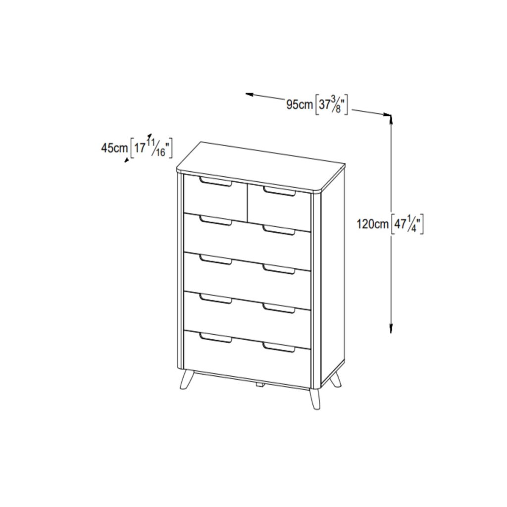 Prescott 6-Drawer Chest - Copenhagen Imports