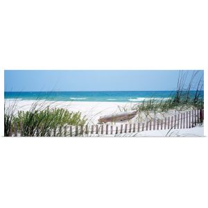 Fence Beach Wall Art