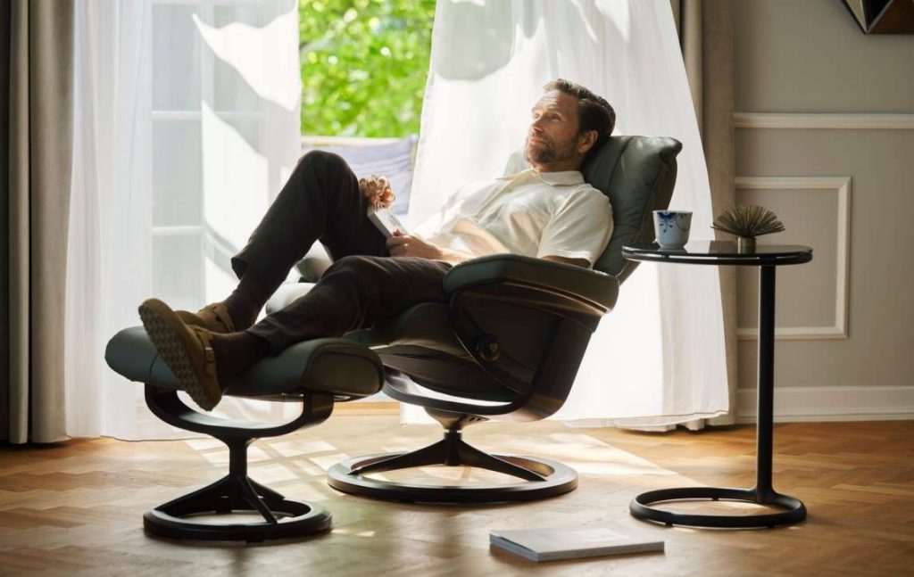 Man in Stressless® recliner